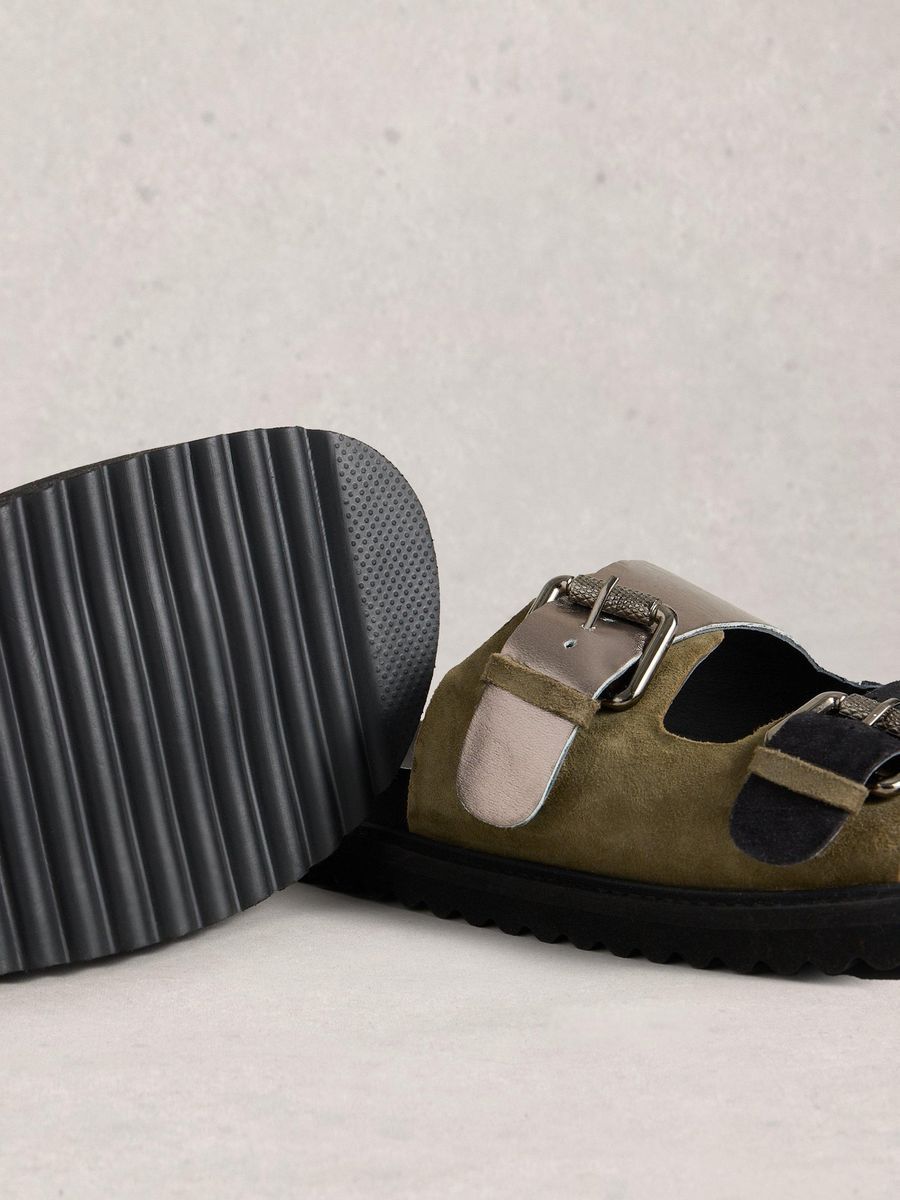 Unisex Fußbettsandalen mit Schnallen
