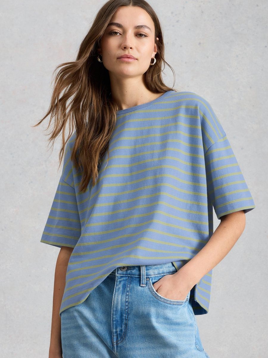 Gestreiftes T-Shirt aus Bio-Baumwolle
