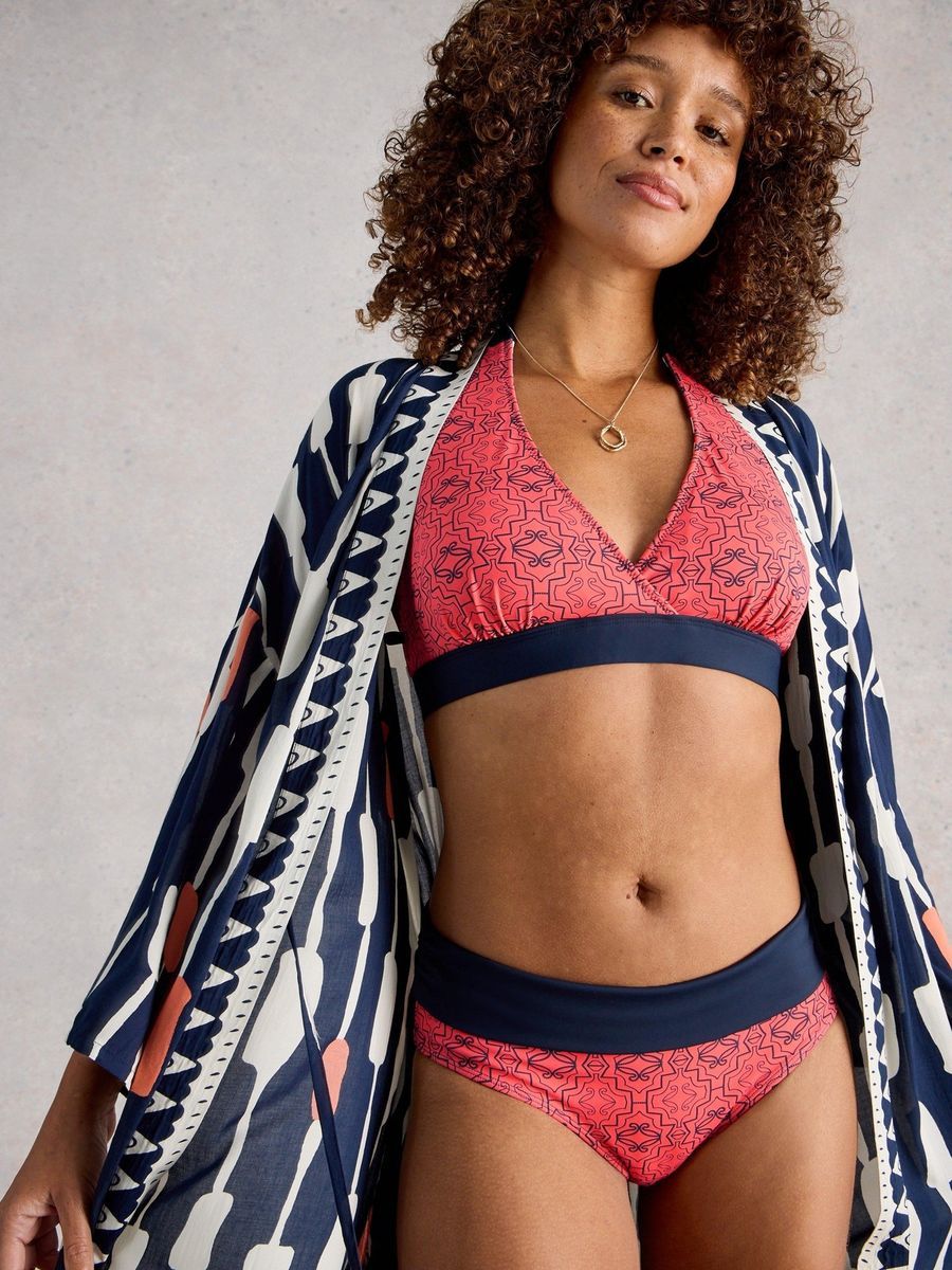 Wendbare Bikinihose mit Faltbund