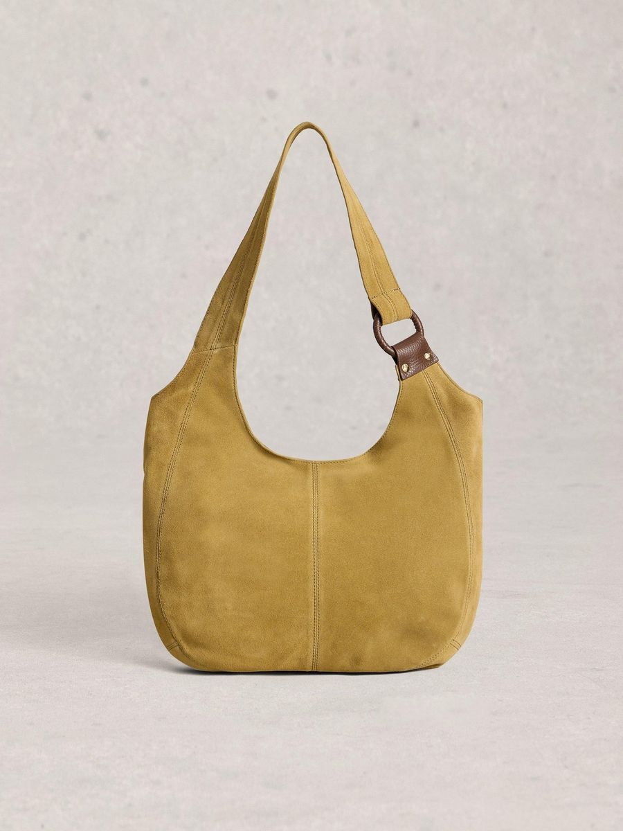 Lässige Wildleder-Schultertasche für Laptops