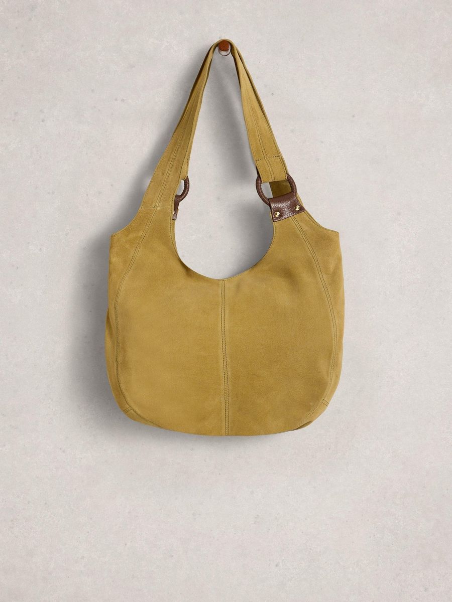 Lässige Wildleder-Schultertasche für Laptops