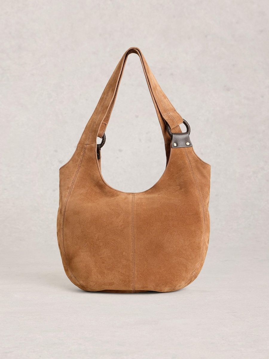 Lässige Wildleder-Schultertasche für Laptops
