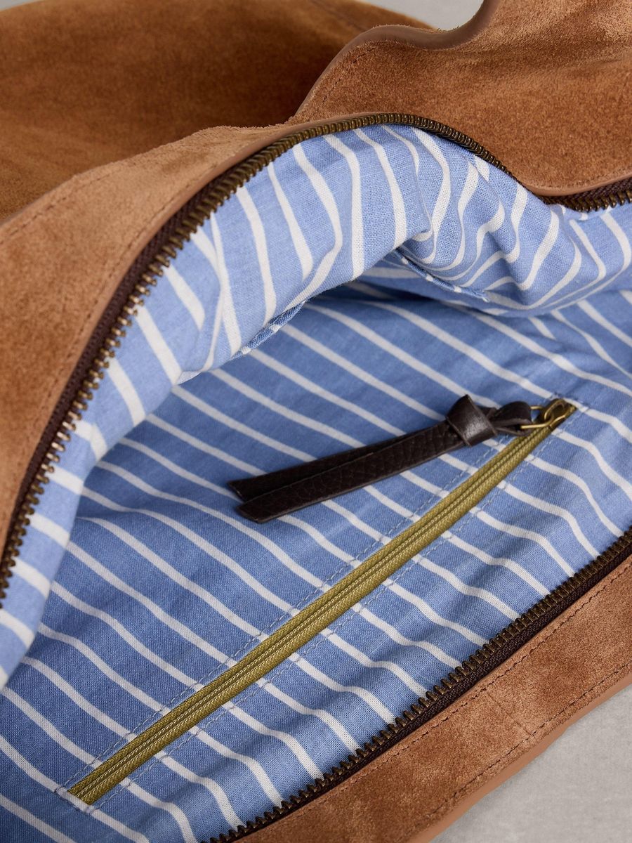 Lässige Wildleder-Schultertasche für Laptops