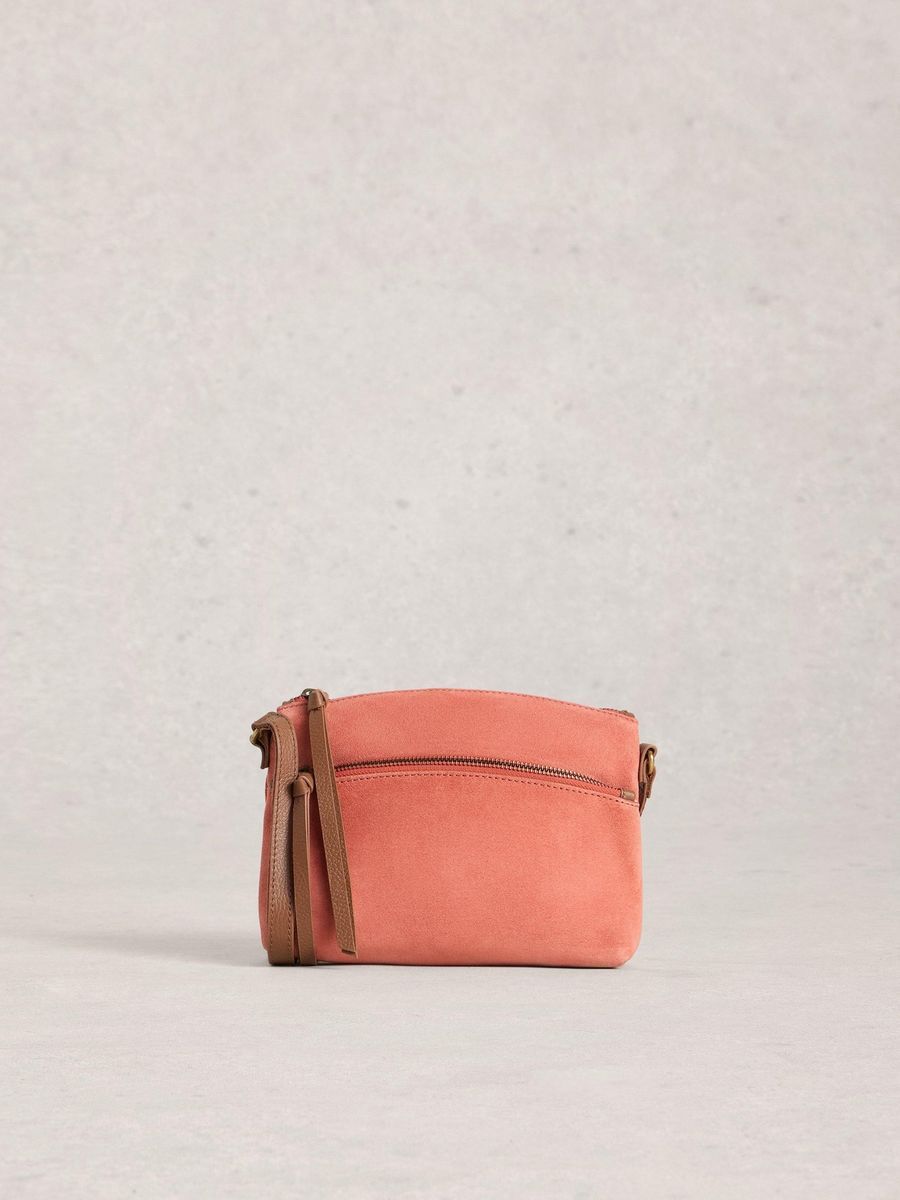 Minimalistische Umhängetasche aus Wildleder