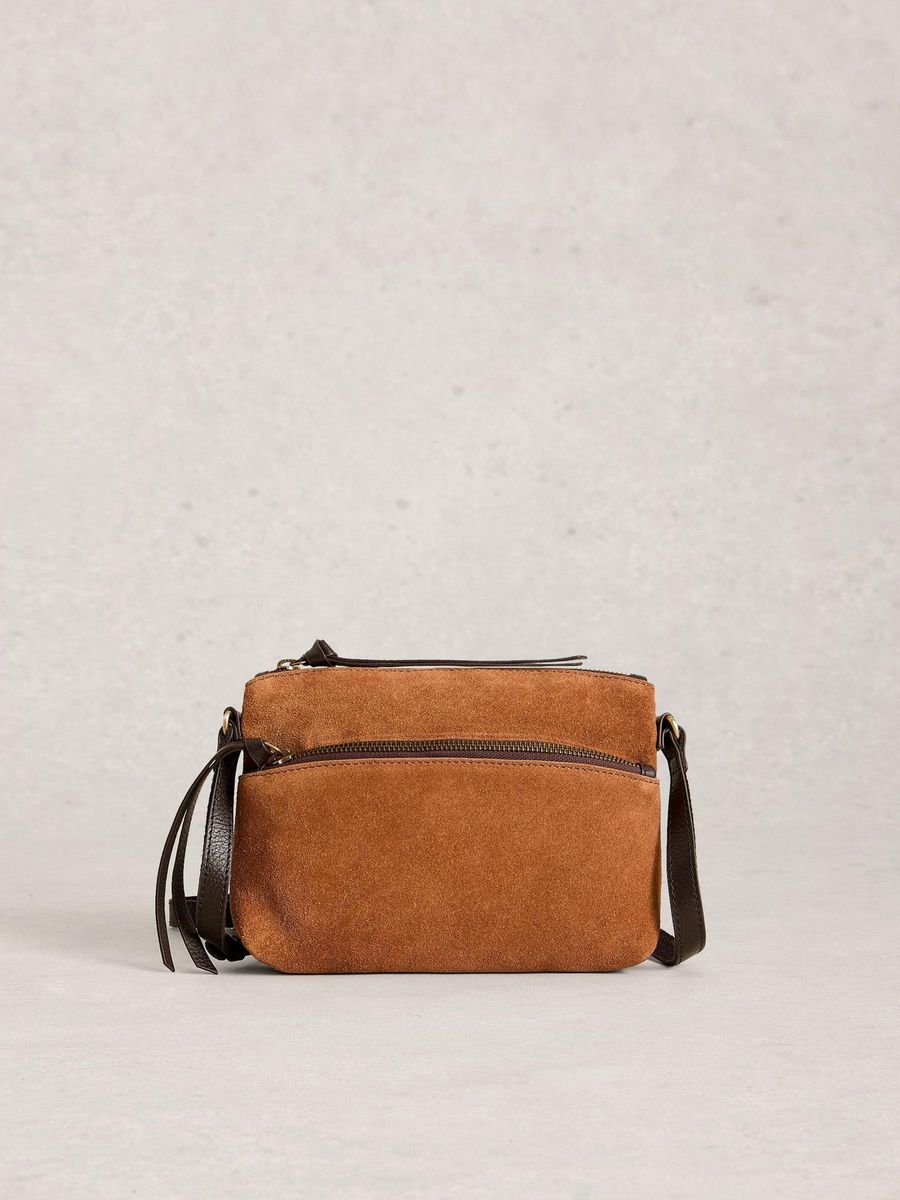 Minimalistische Umhängetasche aus Wildleder
