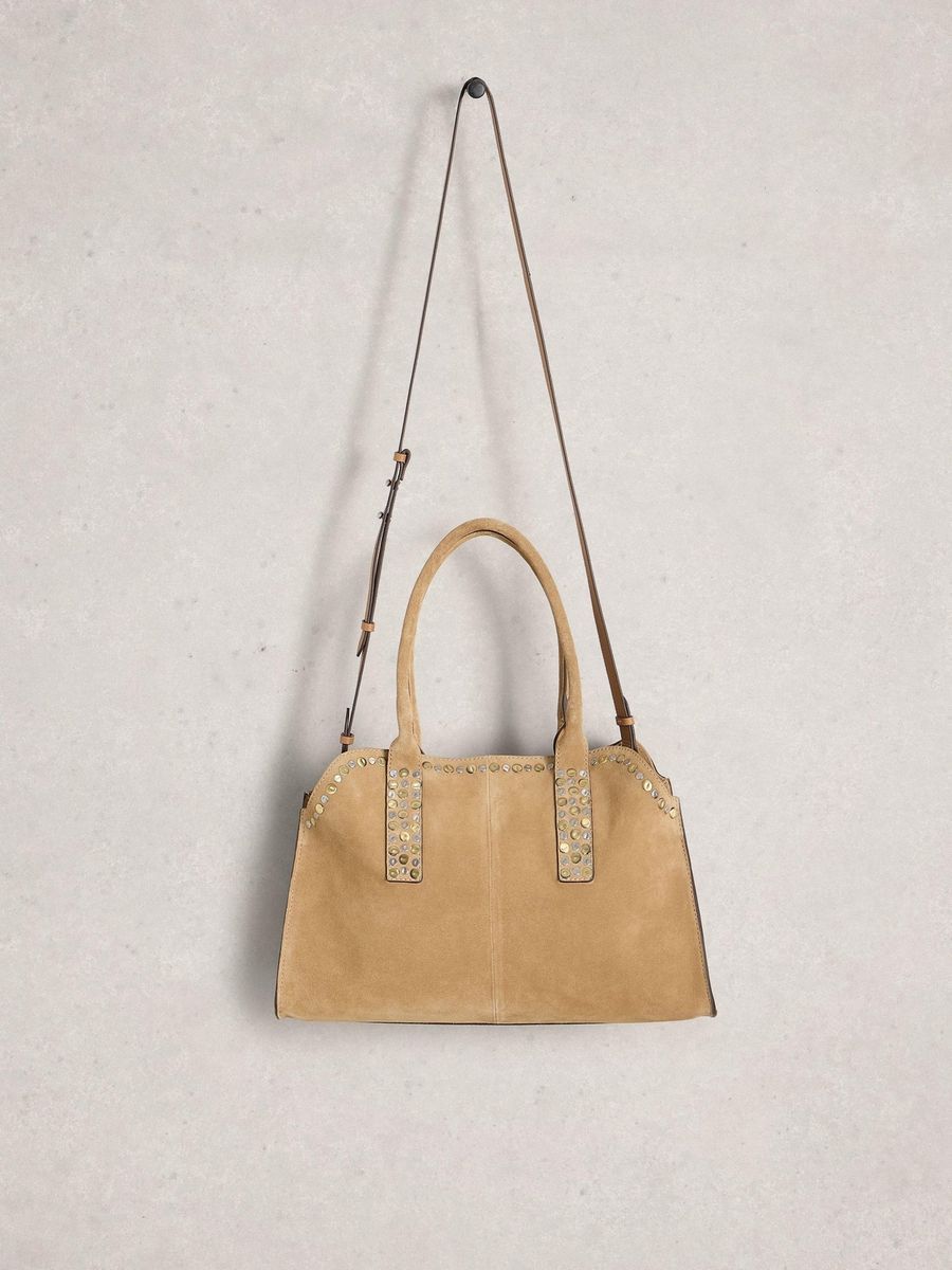 Bowlingtasche mit Nietenbesatz