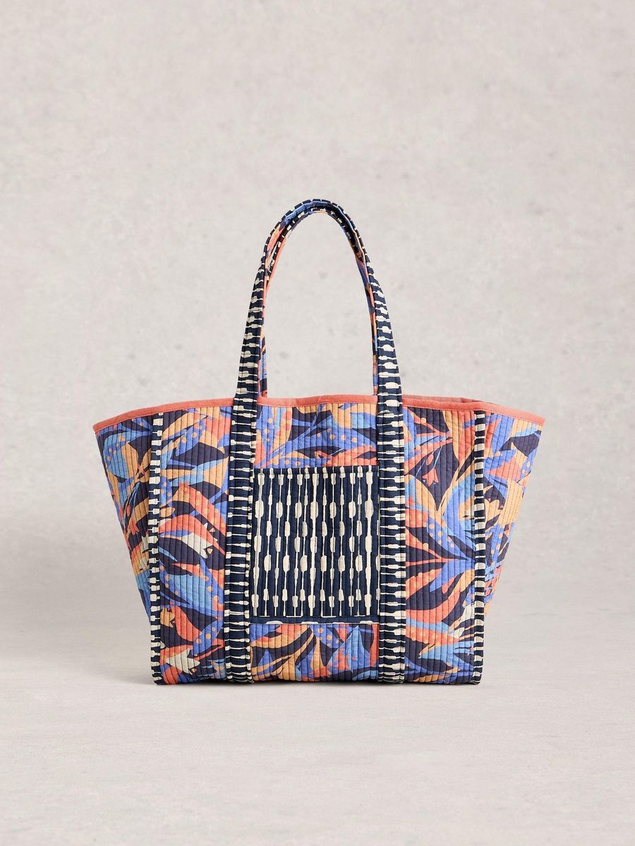 Wendbarer gesteppter Baumwoll-Shopper
