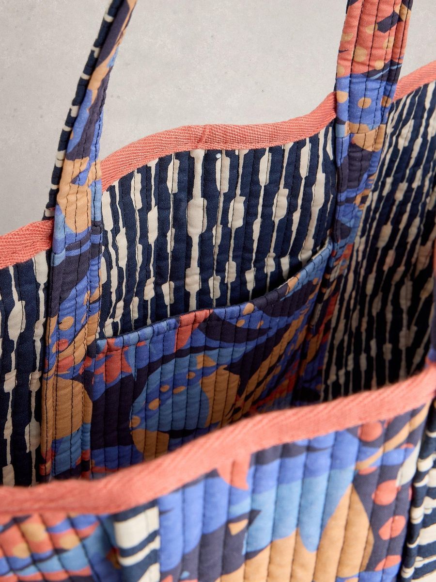 Wendbarer gesteppter Baumwoll-Shopper