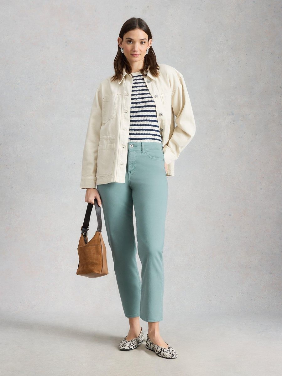 7/8-Jeans mit geradem Bein