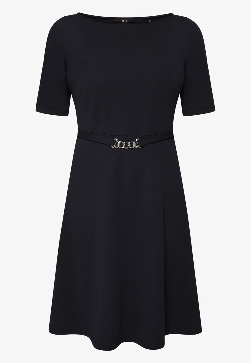 Elegantes Jerseykleid mit Bootausschnitt