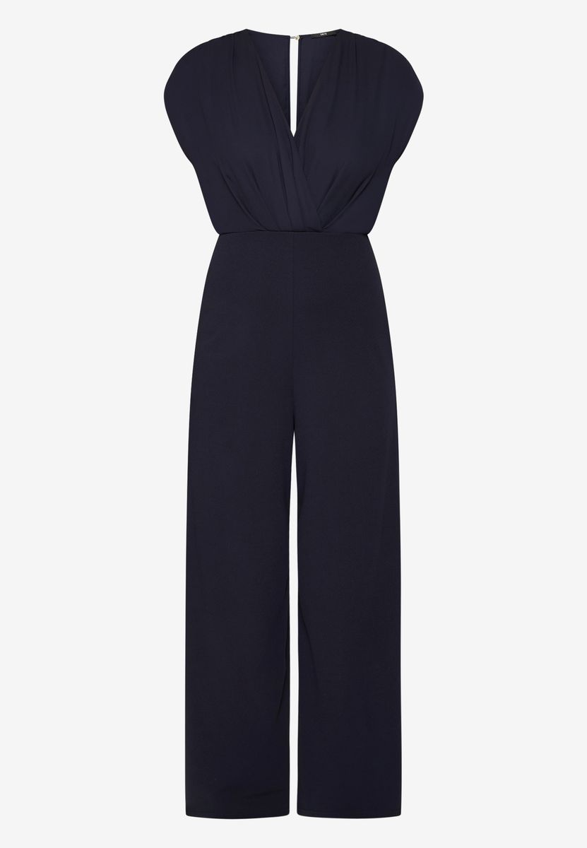 Eleganter Wickel-Jumpsuit mit weitem Bein