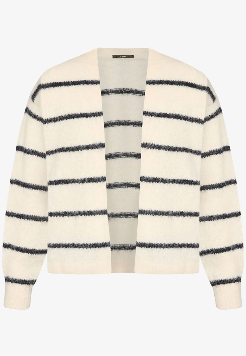 Gestreifter Cardigan mit offener Front
