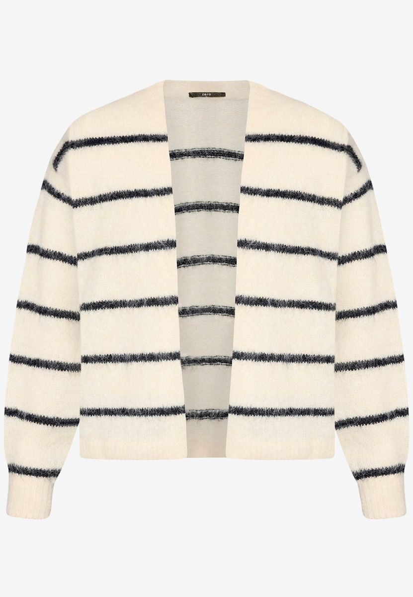 Gestreifter Cardigan mit offener Front