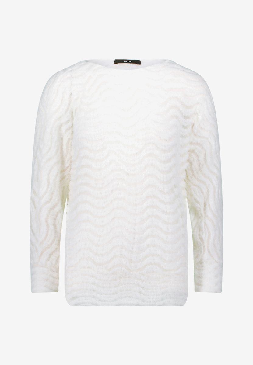 Sweatshirt mit strukturiertem Wellenmuster