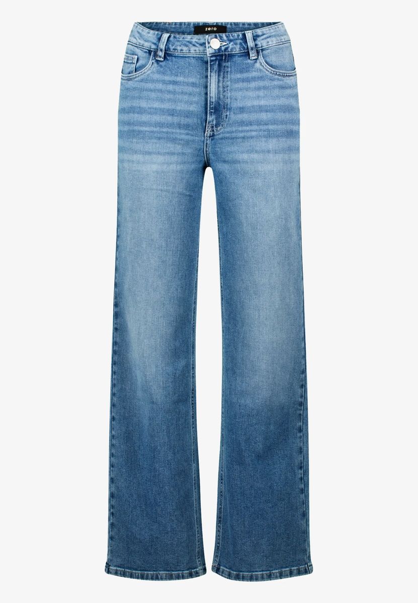 High-Waist Jeans mit weitem Bein