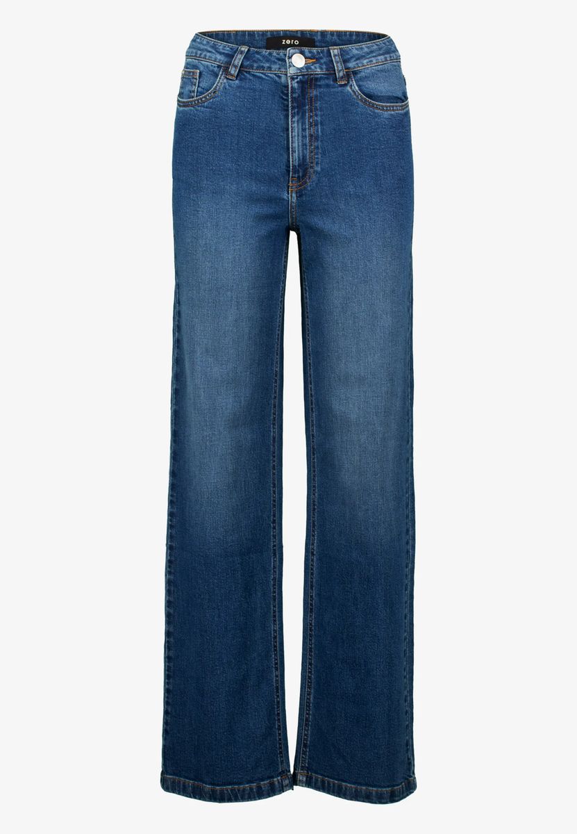 High-Waist Jeans mit weitem Bein