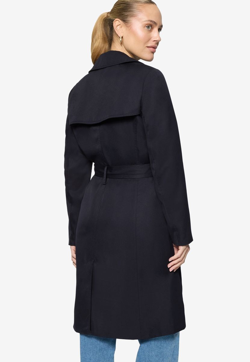 Zeitloser zweireihiger Trenchcoat mit Gürtel