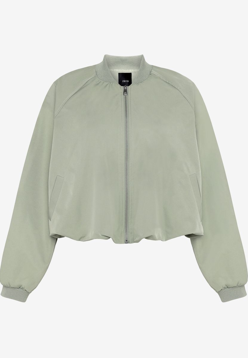 Kurz geschnittene Oversized-Bomberjacke
