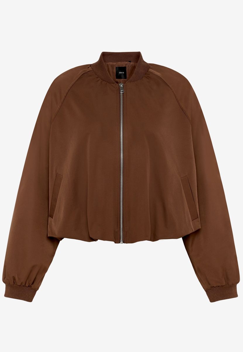 Kurz geschnittene Oversized-Bomberjacke