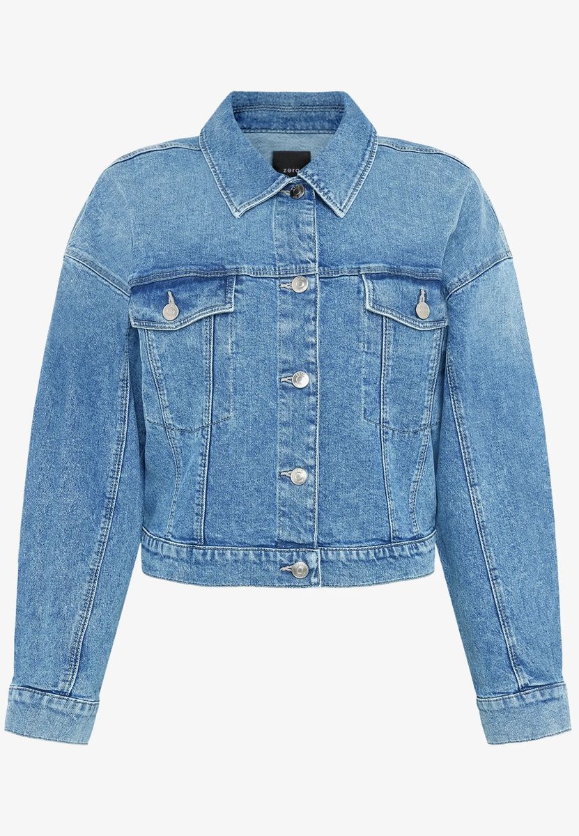 Kurze Cropped Jeansjacke