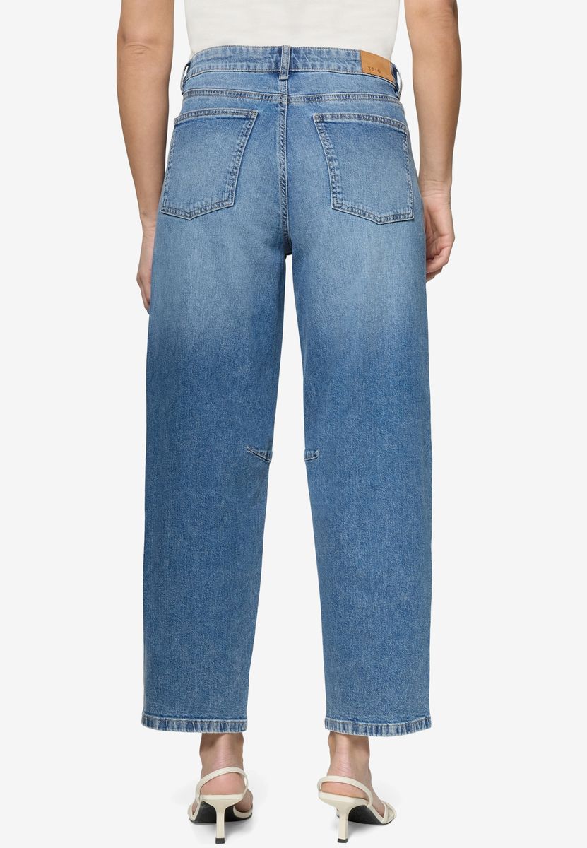 Barrel-Jeans mit mittlerer Leibhöhe