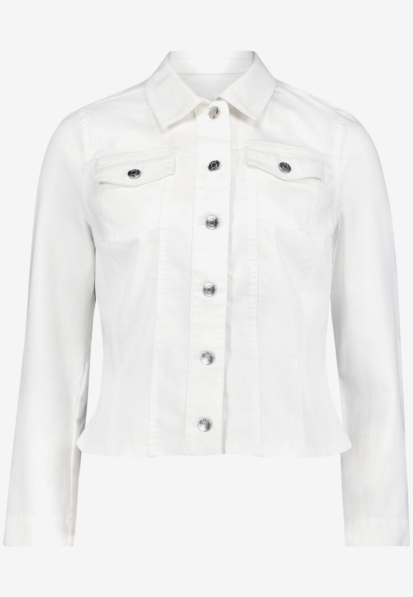 Taillierte Jeansjacke mit Knöpfen