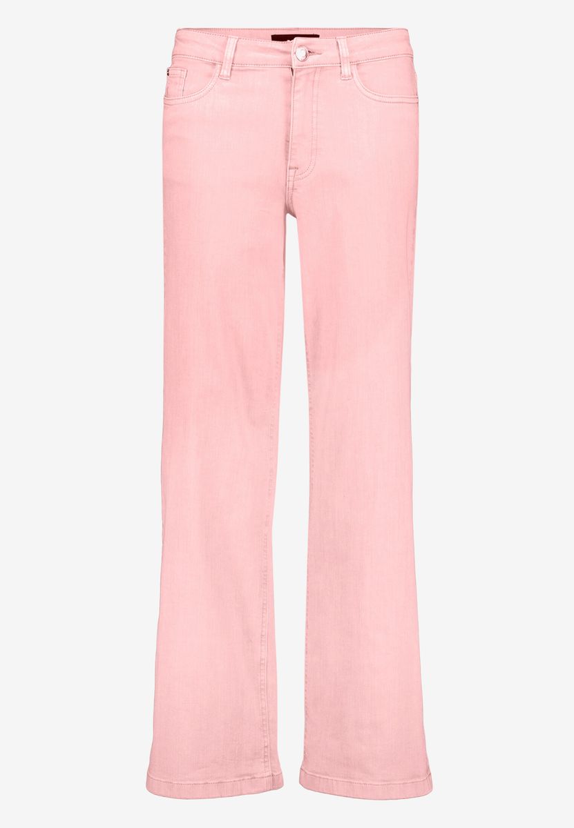 Hochgeschnittene Wide-Leg Jeanshose