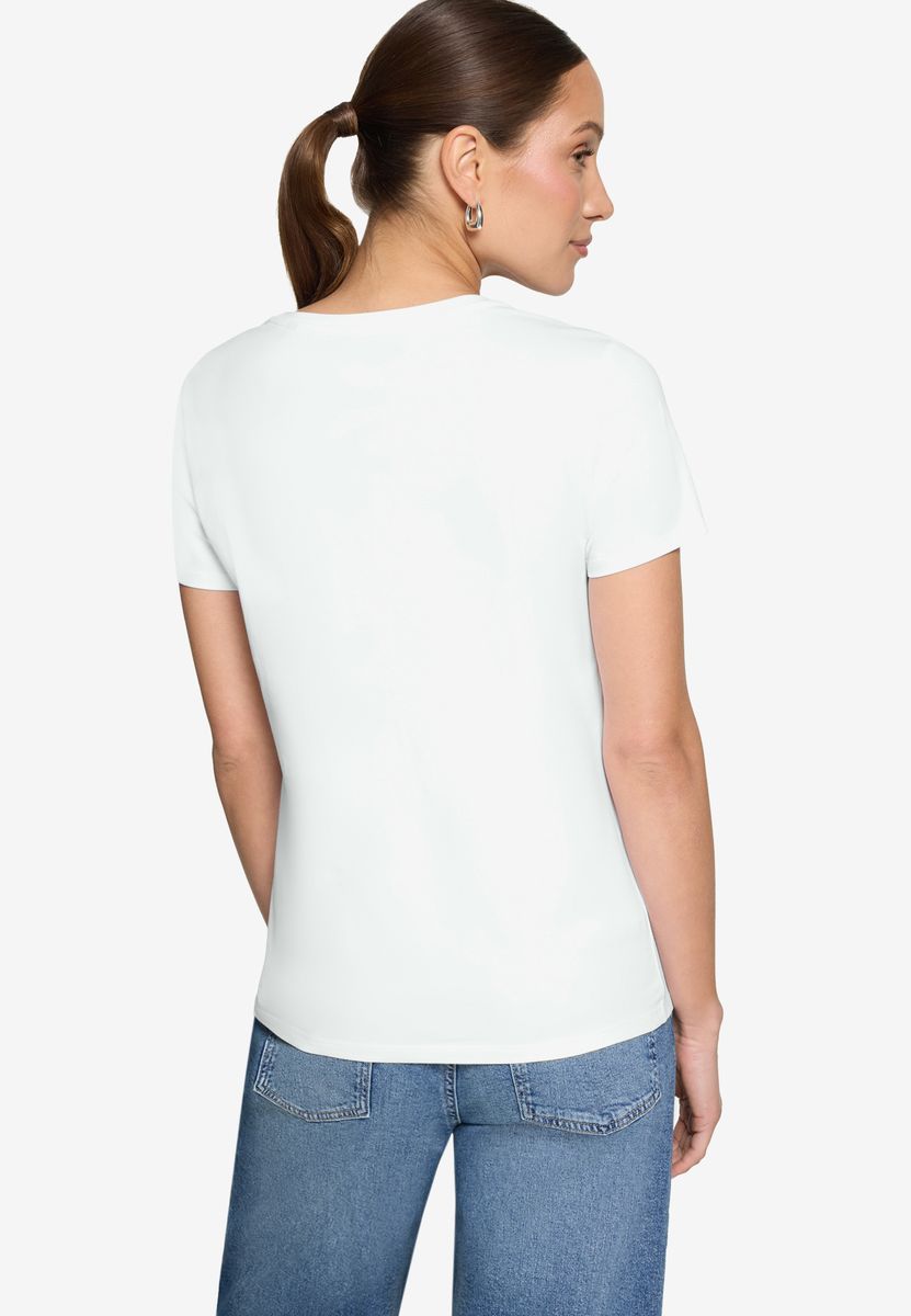 T-Shirt mit Roller-Grafikprint