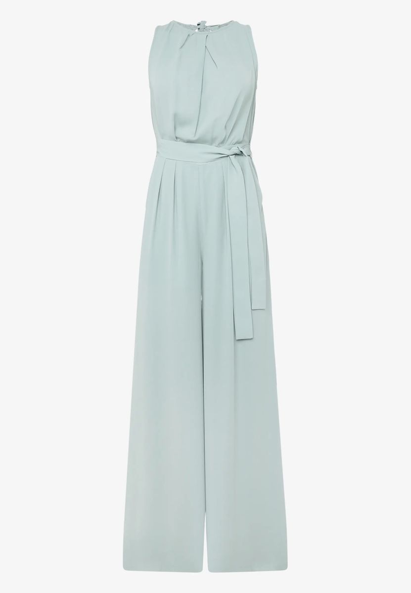 Ärmelloser Jumpsuit mit weitem Bein