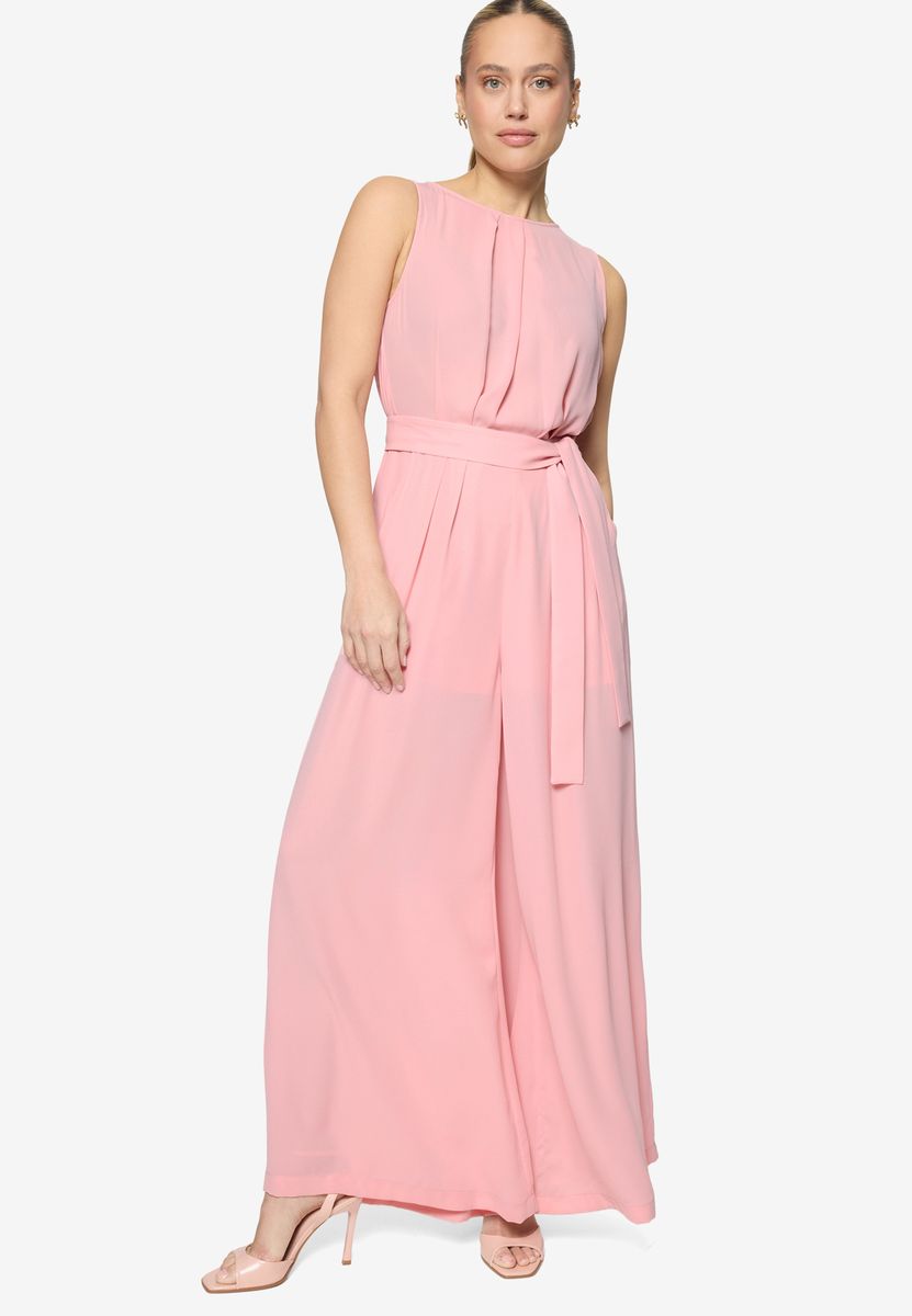 Ärmelloser Jumpsuit mit weitem Bein