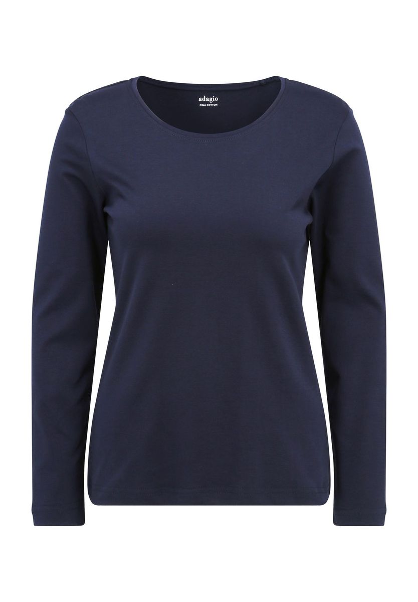 Zeitloses Langarmshirt mit Rundhalsausschnitt