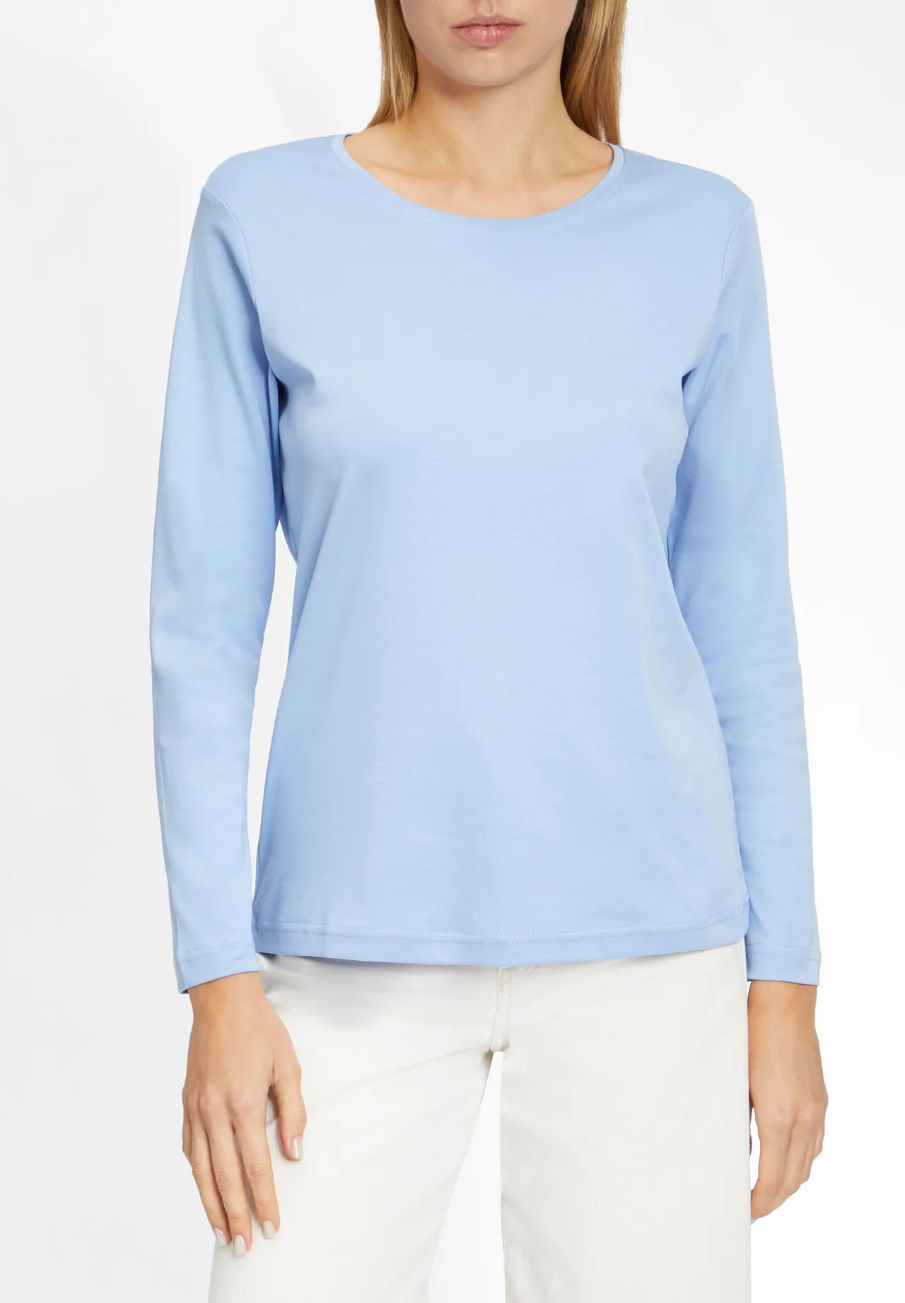 Zeitloses Langarmshirt mit Rundhalsausschnitt