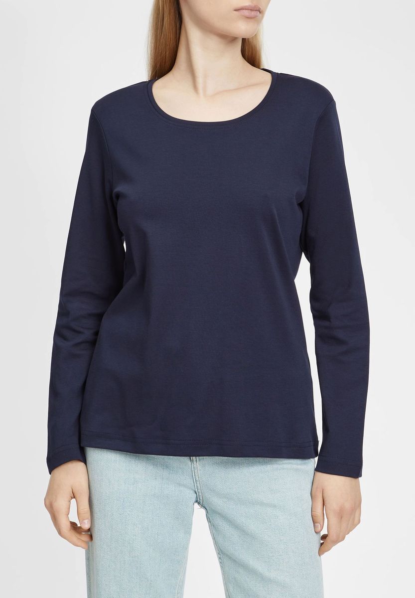 Zeitloses Langarmshirt mit Rundhalsausschnitt
