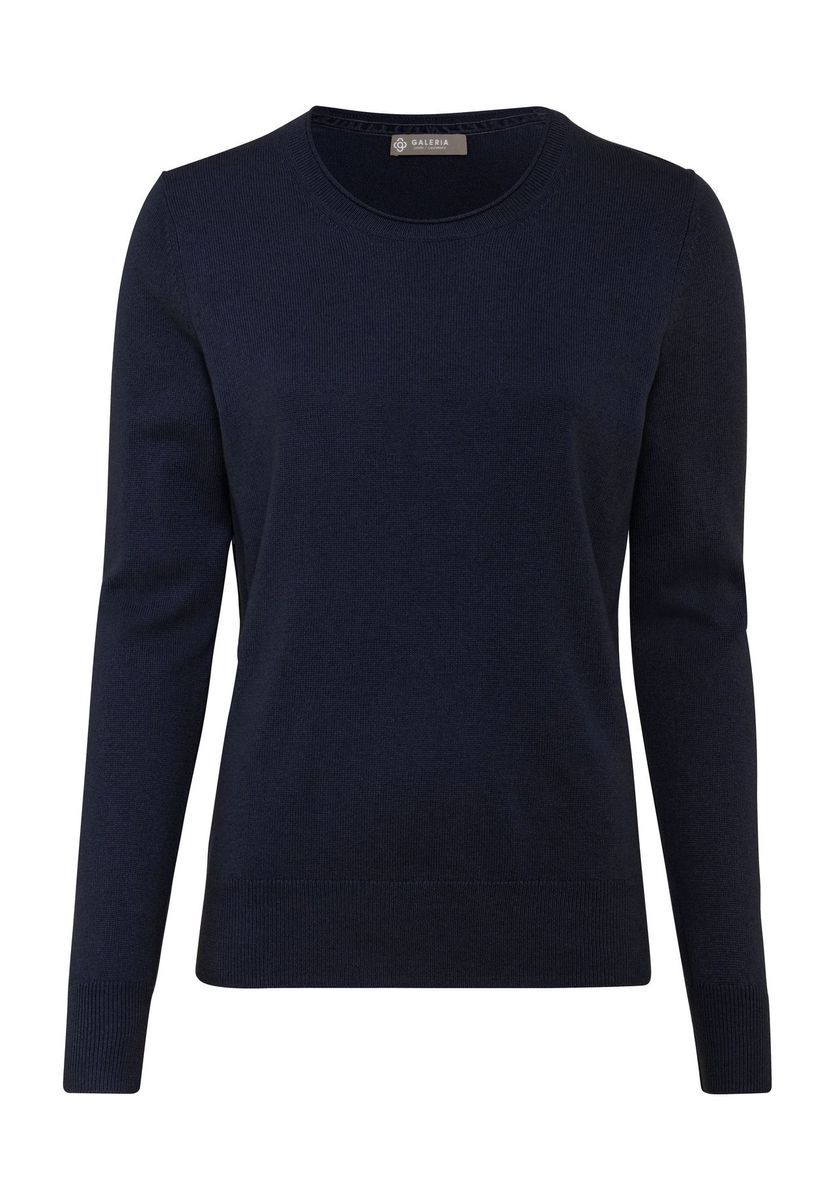 Eleganter Seide-Kaschmir Rundhals-Pullover
