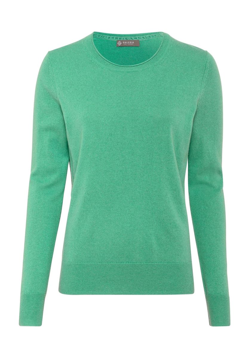 Seide-Kaschmir-Pullover mit Rundhalsausschnitt