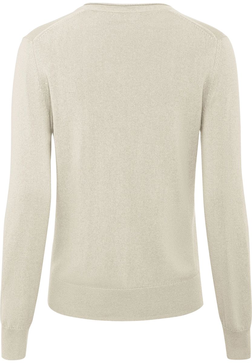 Seiden-Kaschmir-Pullover mit V-Ausschnitt