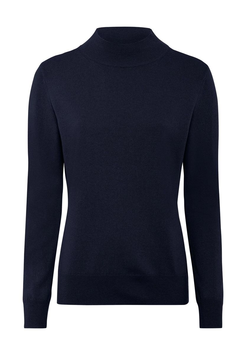 Seide-Kaschmir-Pullover mit Stehkragen