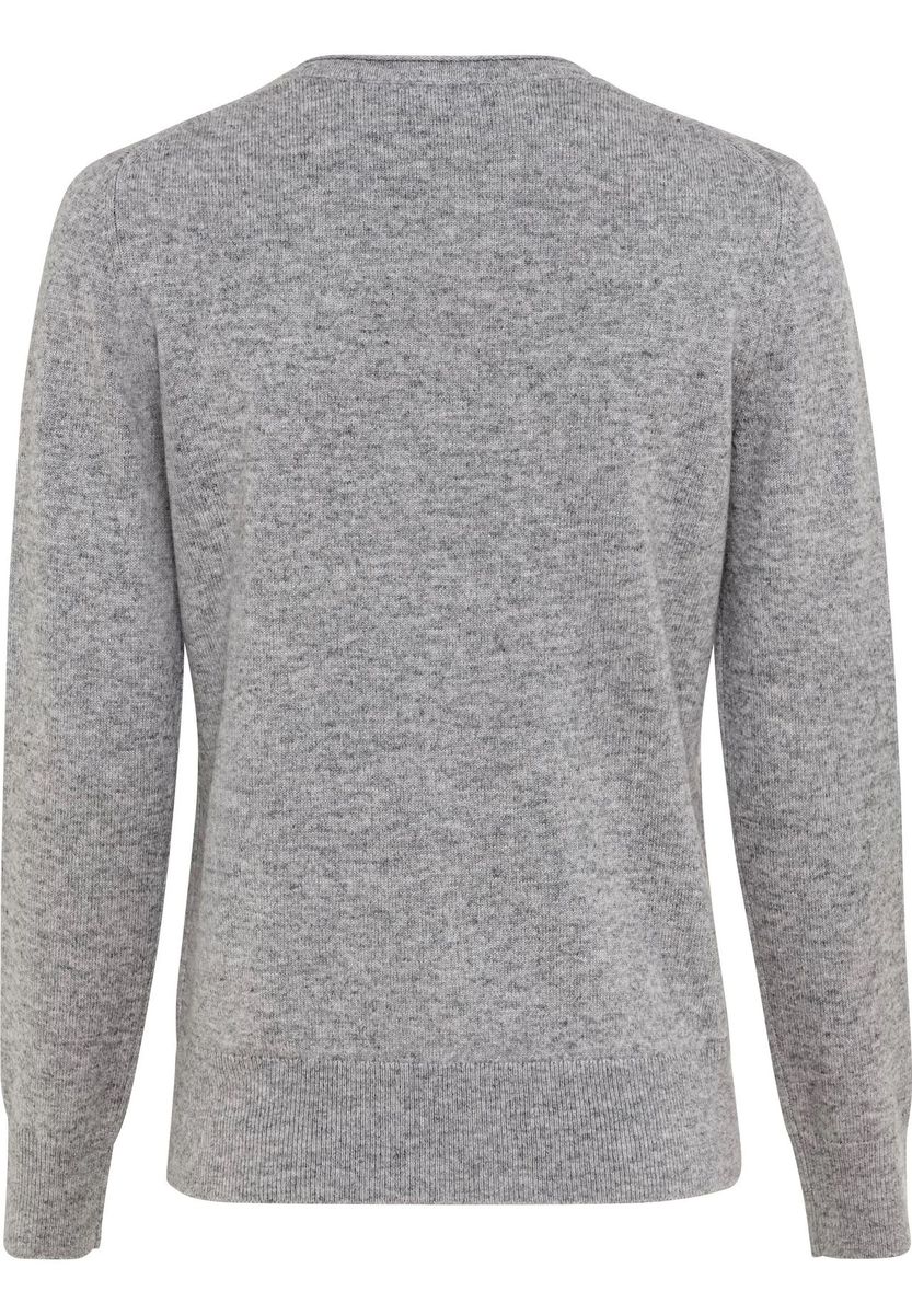 Seide-Kaschmir-Pullover mit Rundhalsausschnitt