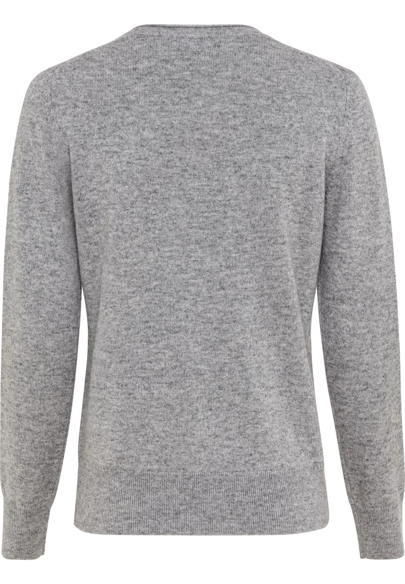 Seide-Kaschmir-Pullover mit Rundhalsausschnitt