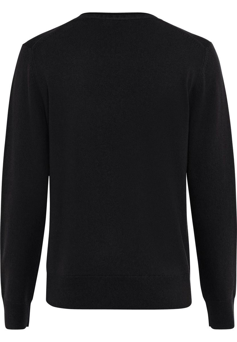 Weicher Seide-Kaschmir-Pullover mit V-Ausschnitt