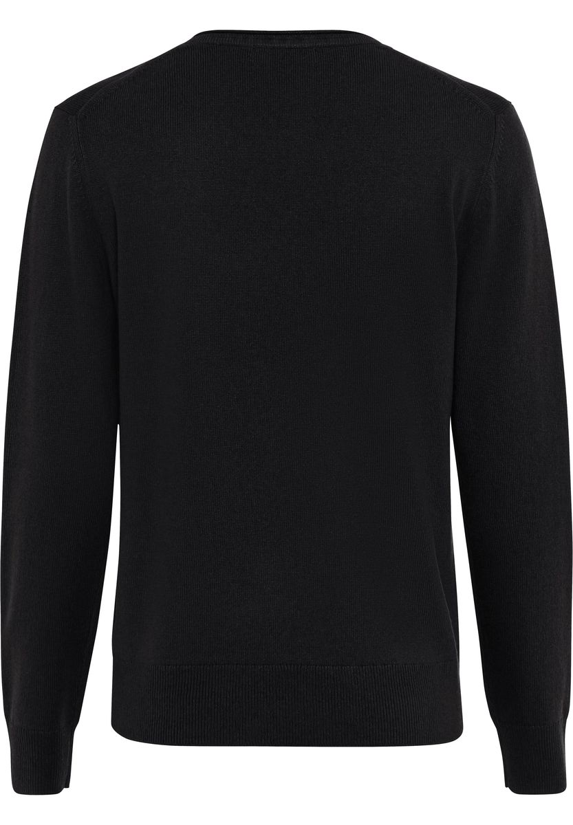 Weicher Seide-Kaschmir-Pullover mit V-Ausschnitt