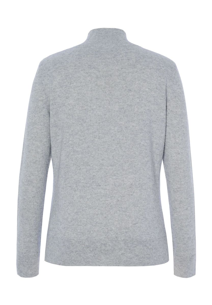 Edler Seide-Kaschmir Pullover mit Stehkragen