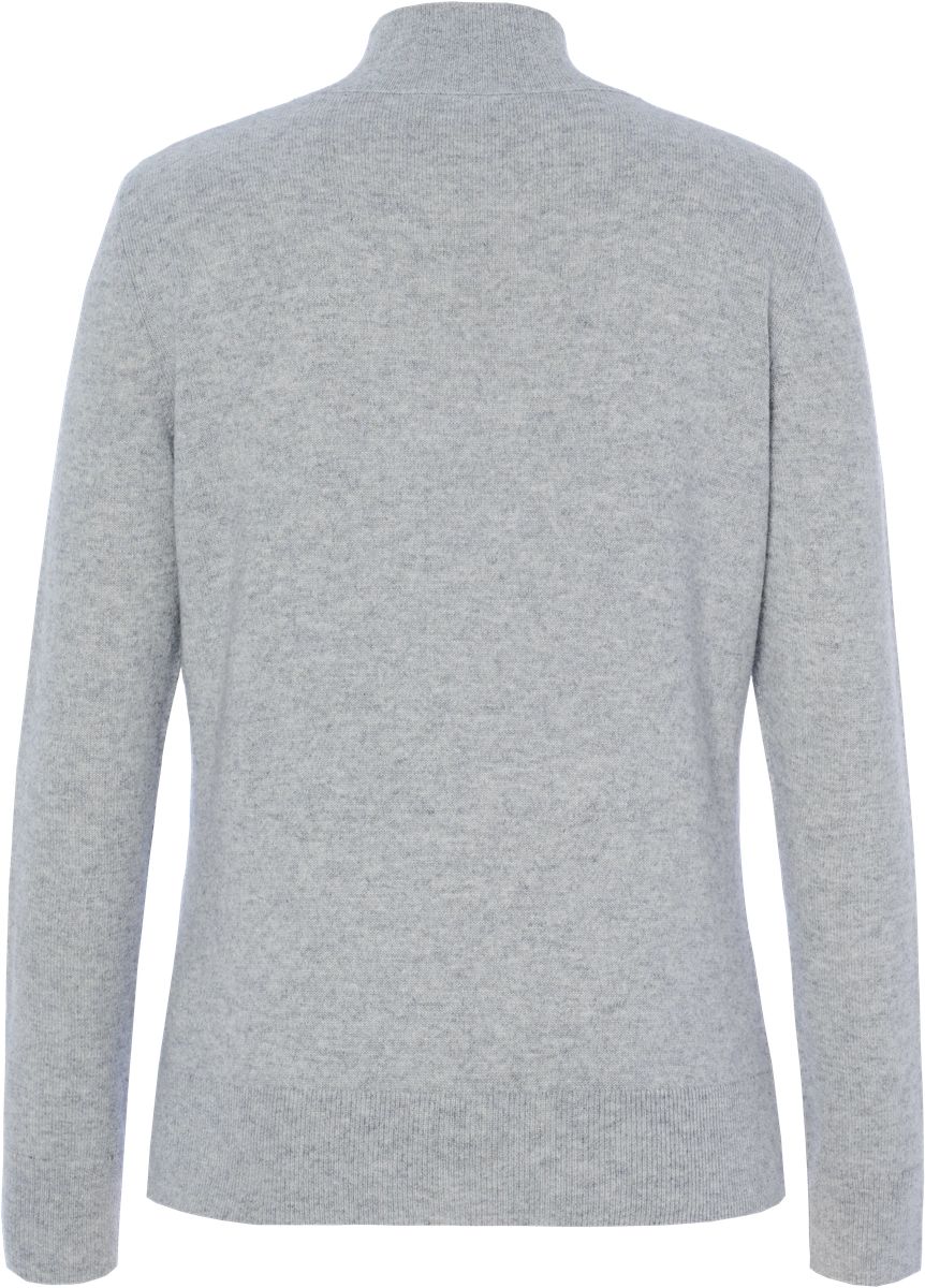 Edler Seide-Kaschmir Pullover mit Stehkragen