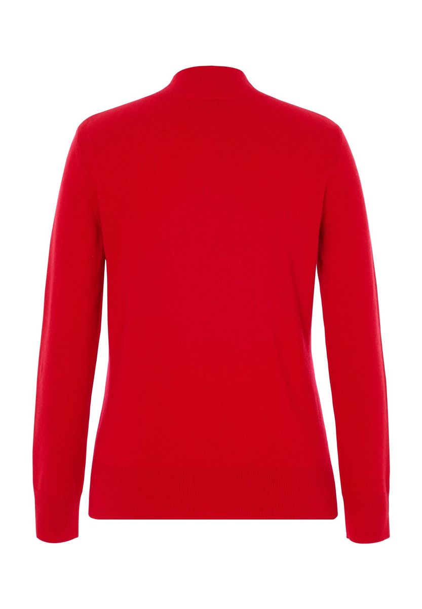Seide-Kaschmir-Pullover mit Stehkragen