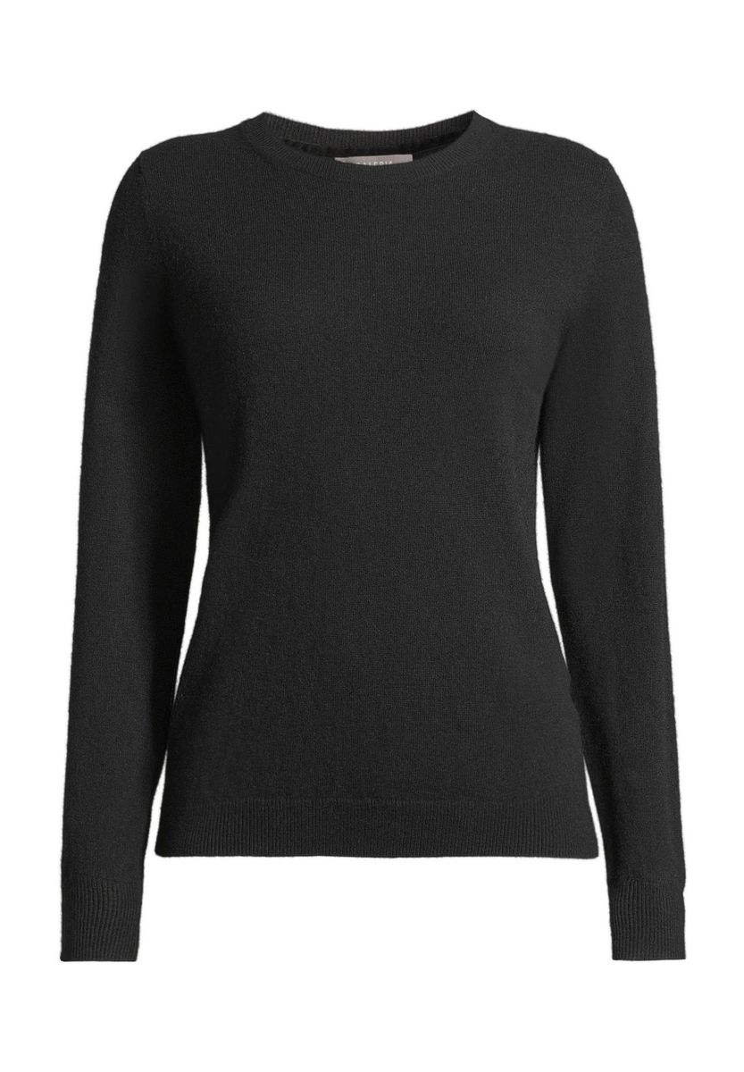 Minimalistischer Kaschmirpullover mit Rundhals
