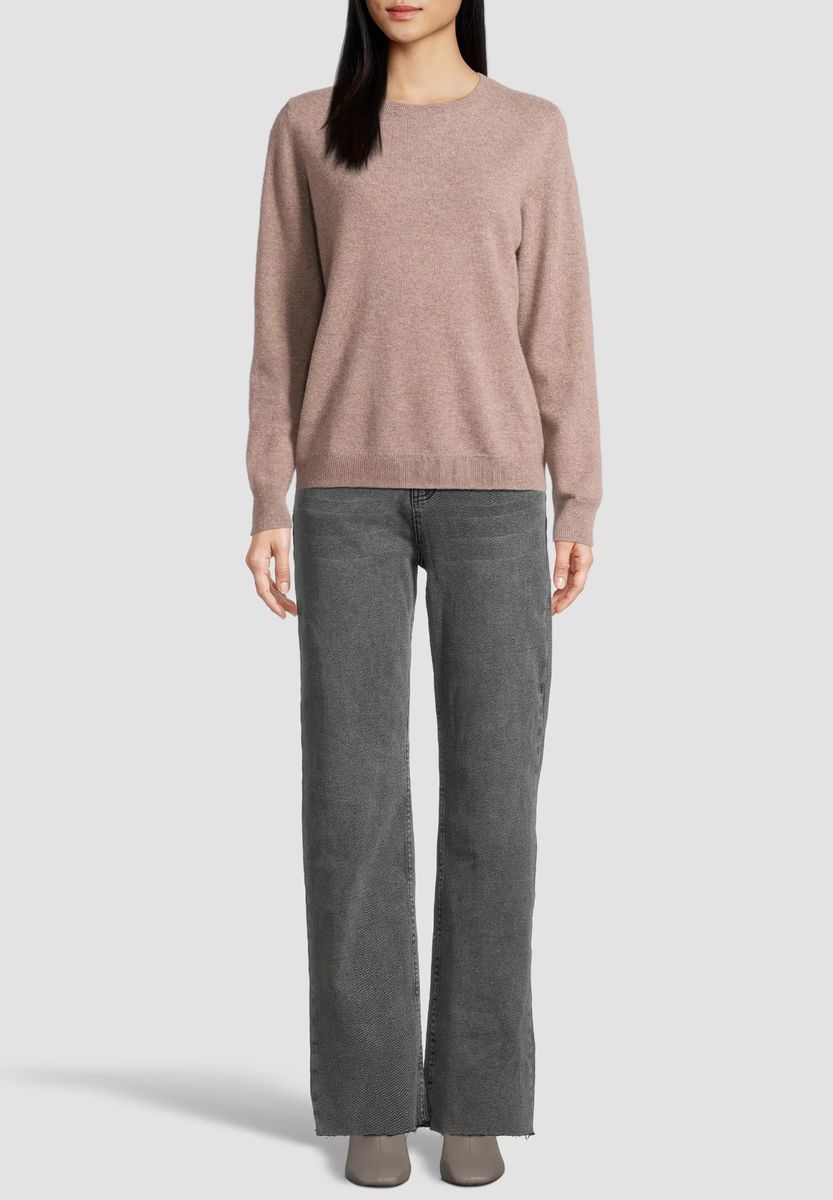 Zeitloser Kaschmir-Pullover mit Rundhalsausschnitt