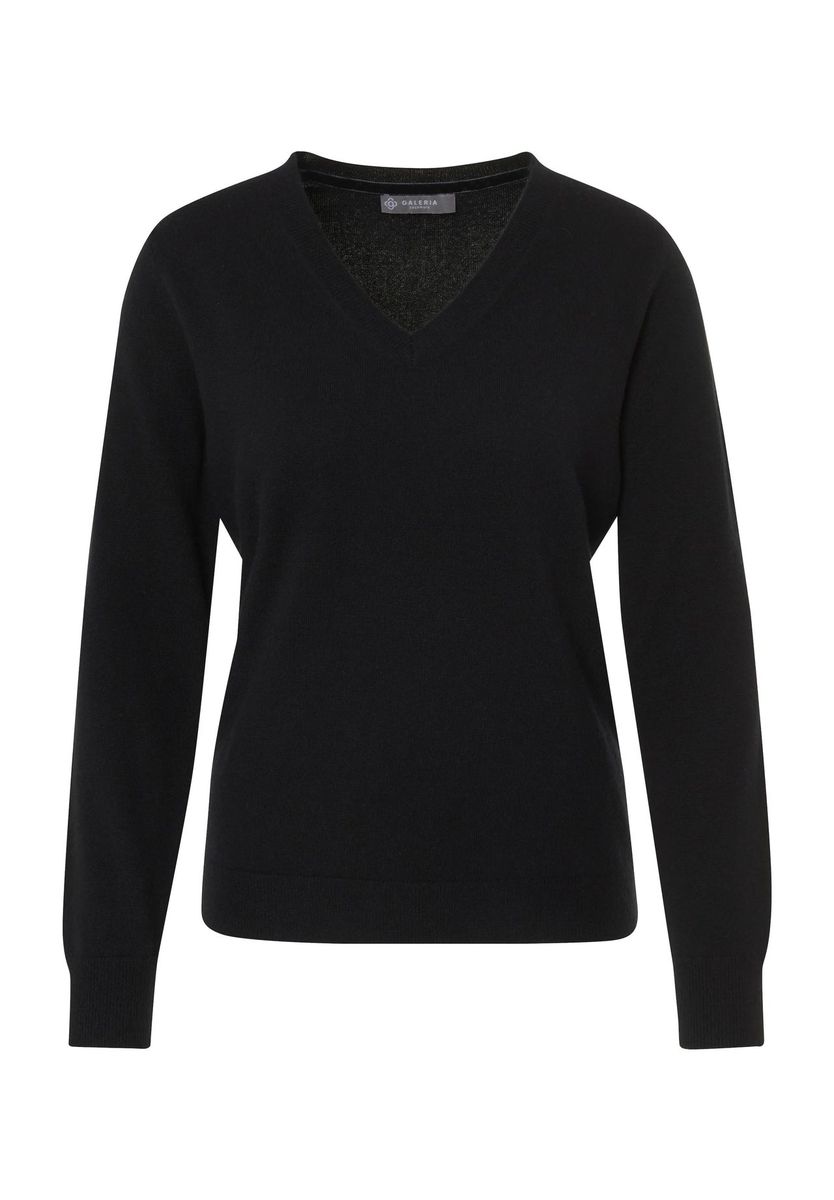 Zeitloser Kaschmirpullover mit V-Ausschnitt