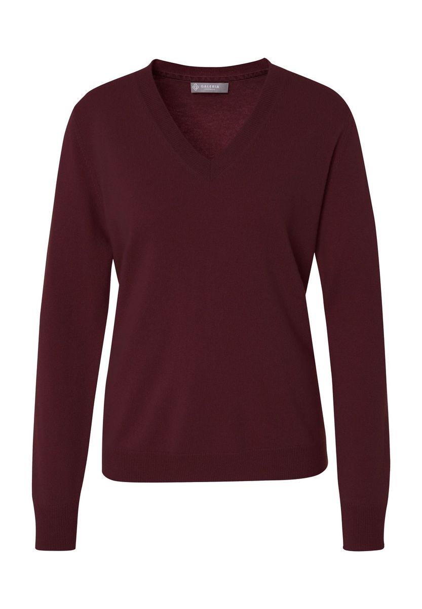 Klassischer V-Ausschnitt Pullover aus Kaschmir