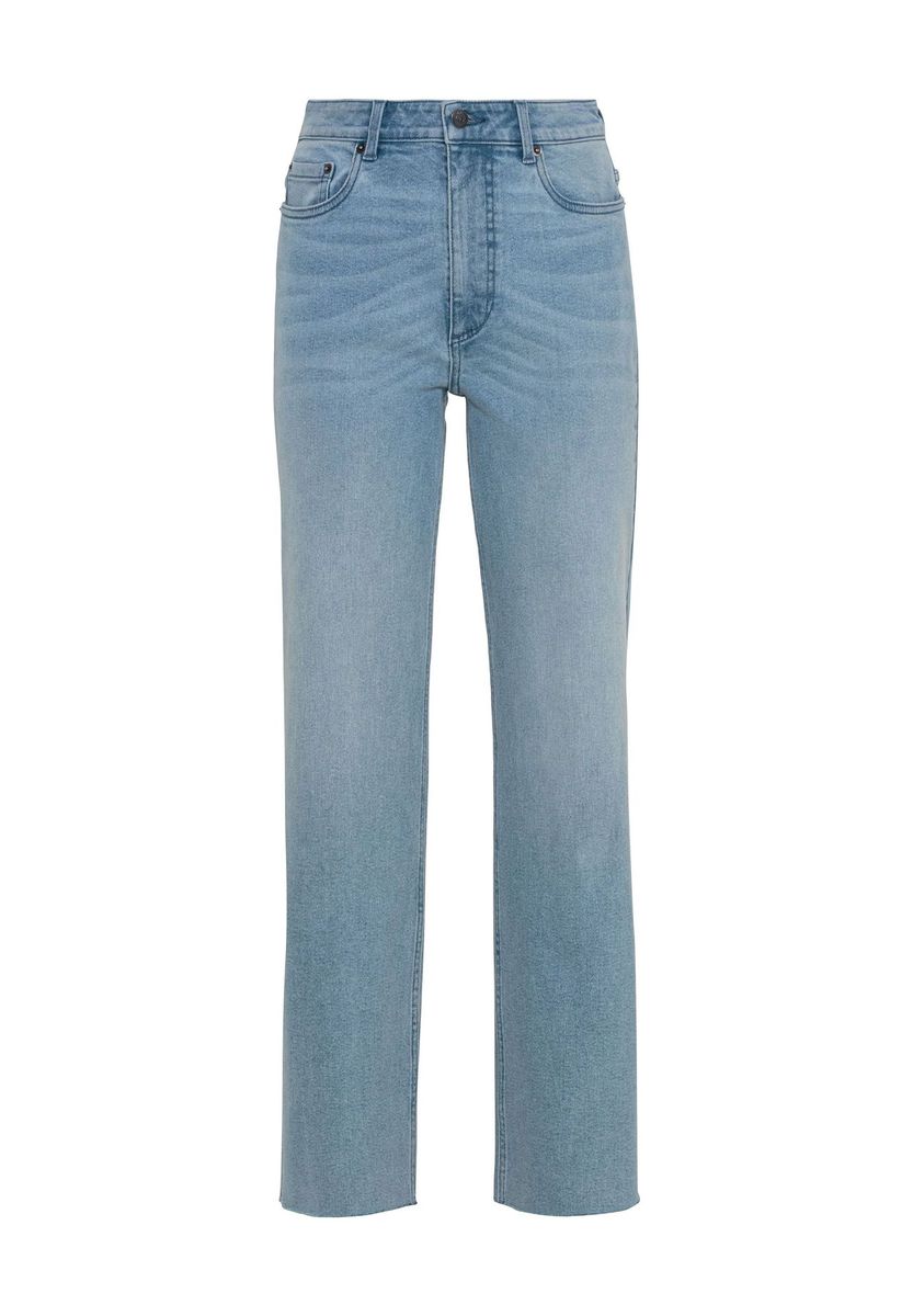High-Waist Jeans mit geradem Bein