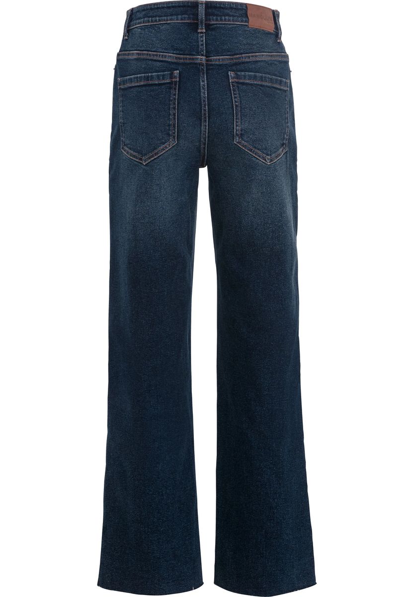 High-Waist Jeans mit geradem Bein